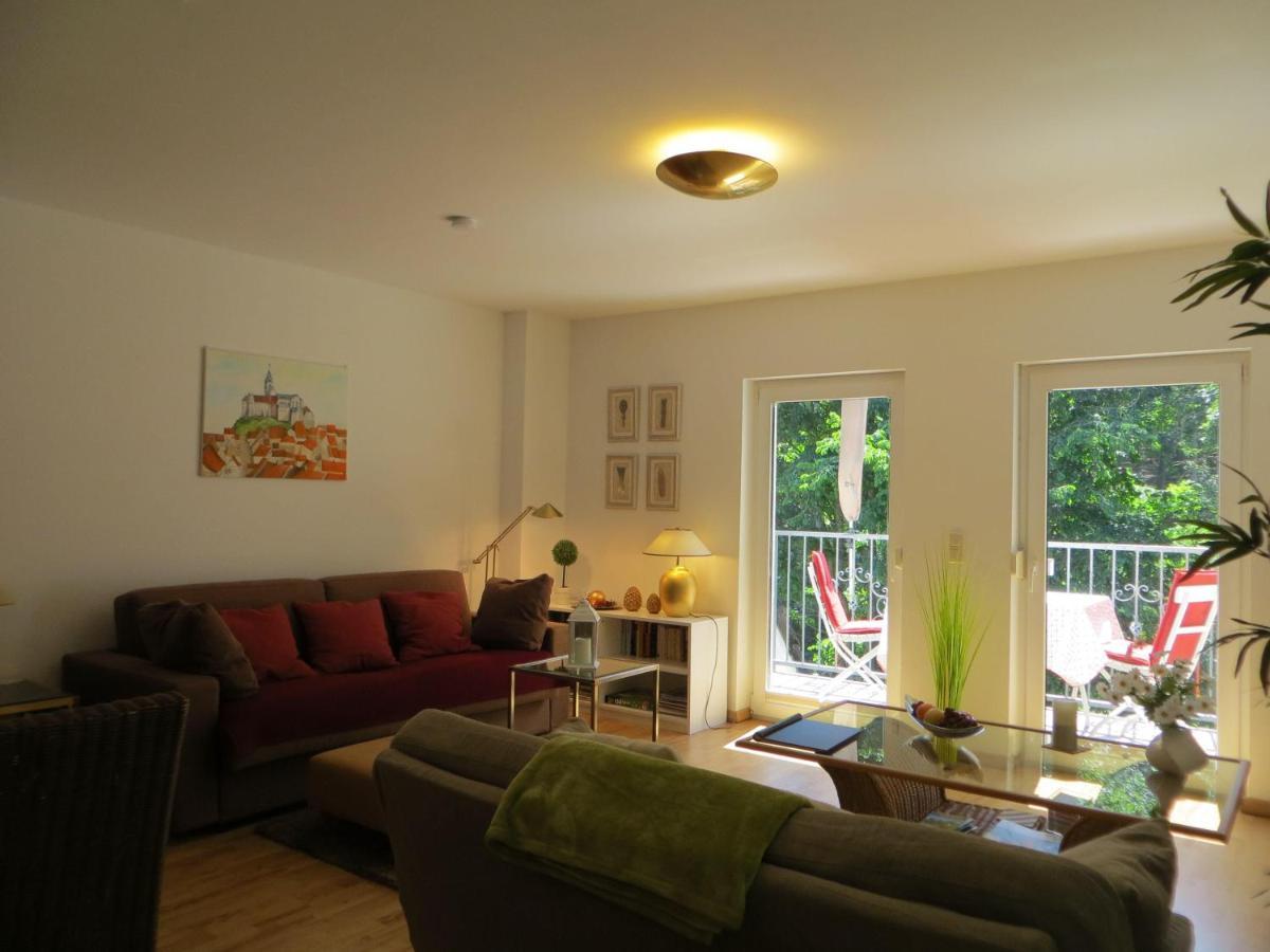 Weisses-Haus-Am-Kurpark-Fewo-Waldblick Кведлинбург Экстерьер фото